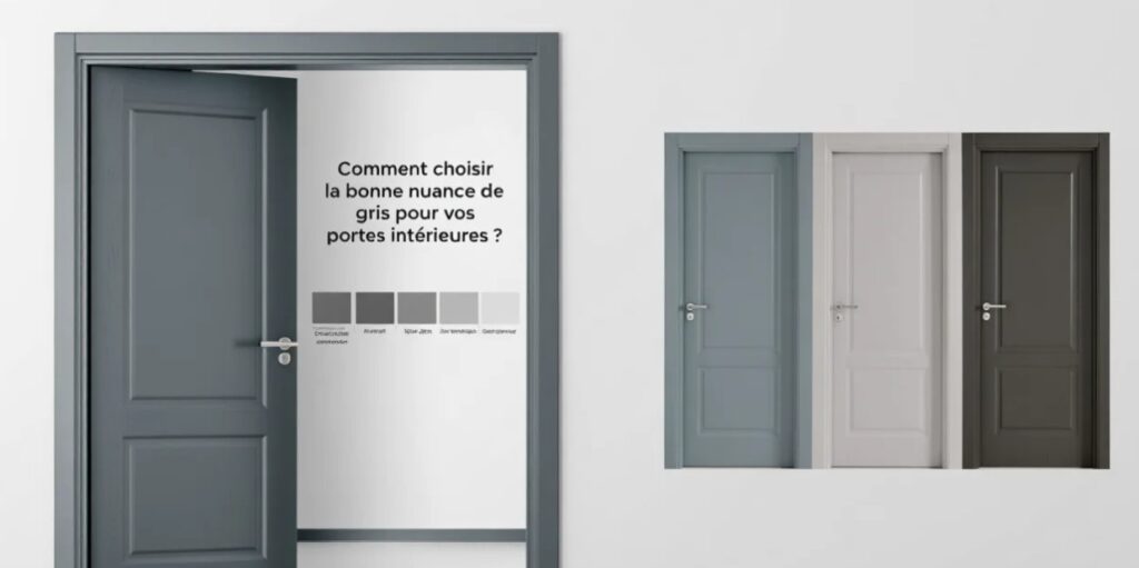 choisir la bonne nuance de gris pour porte intérieure